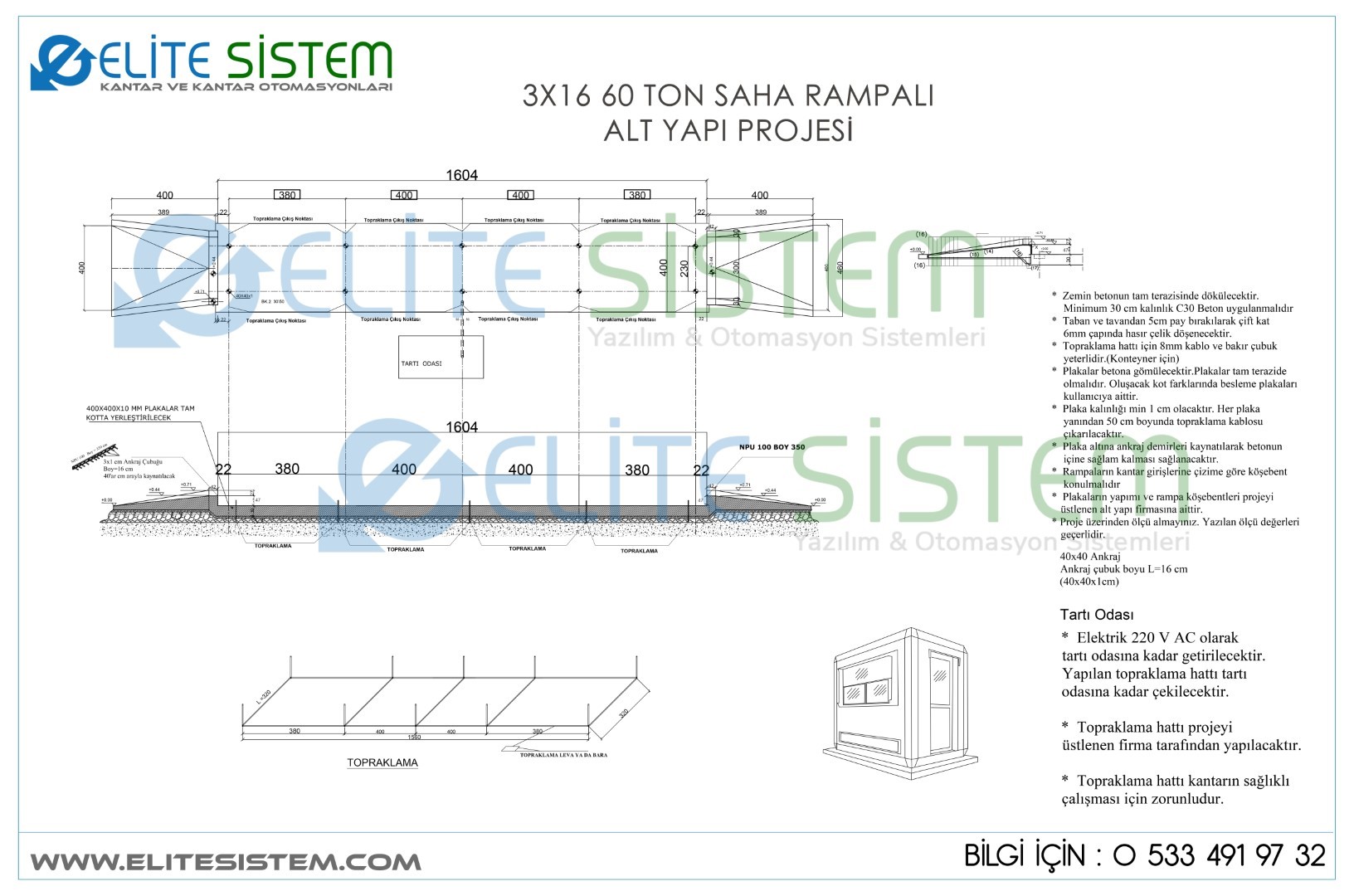 60 tonluk tır kantarı